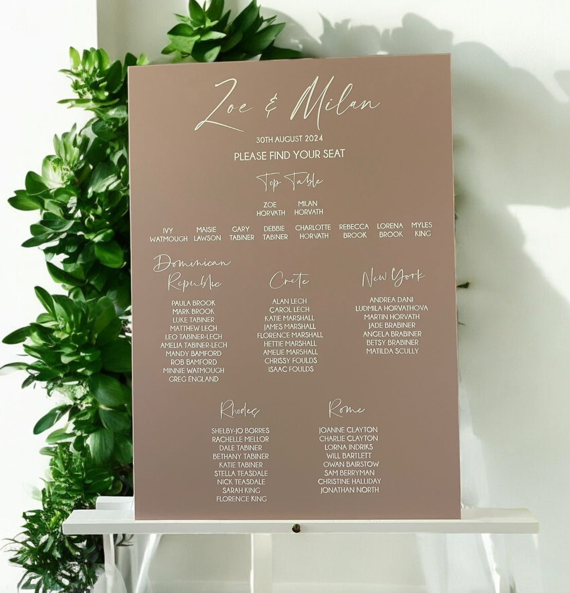 Acrylic Table Plans