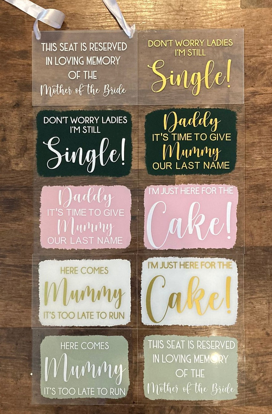 Hanging Signs & Paddles
