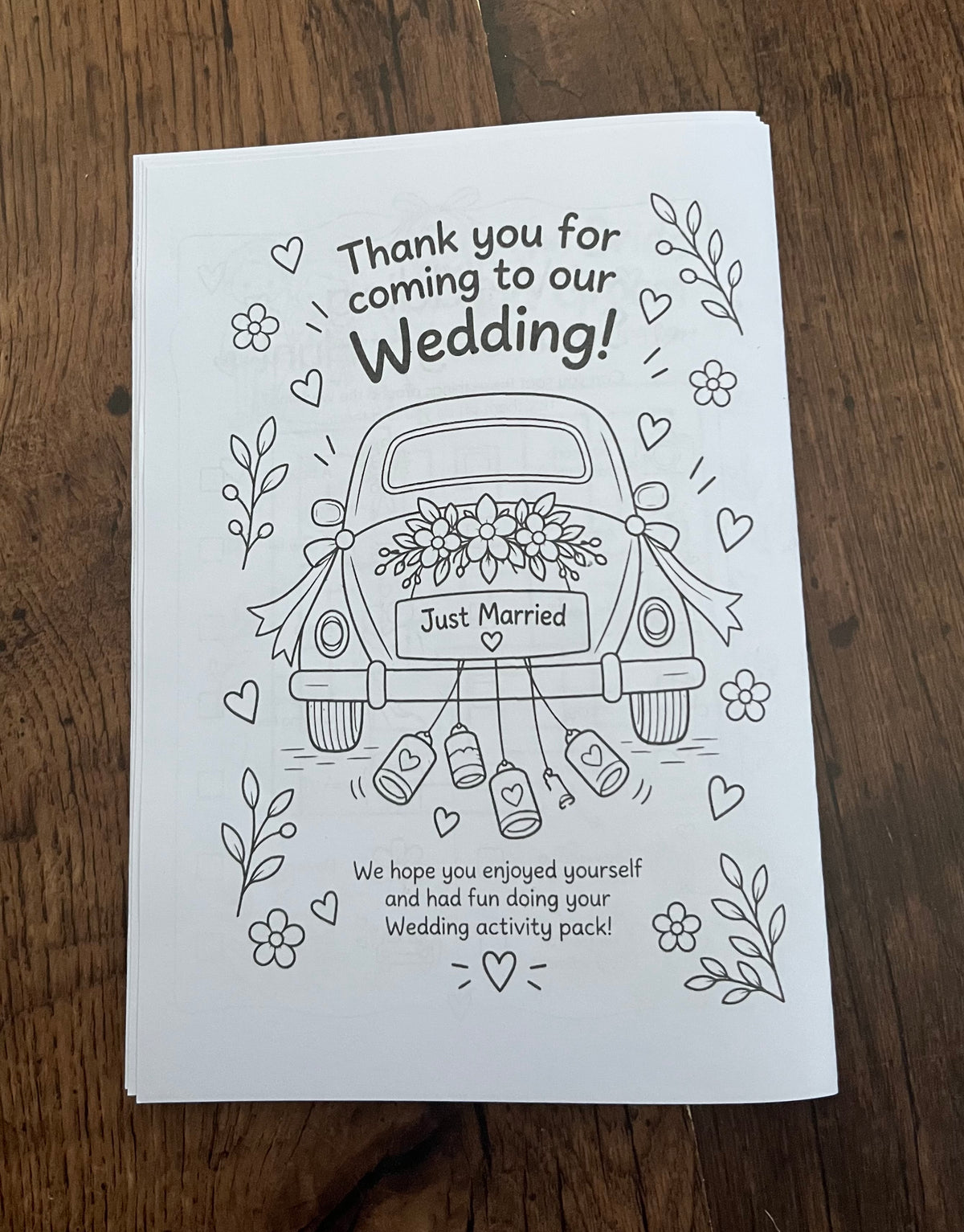 Wedding Activity Booklets