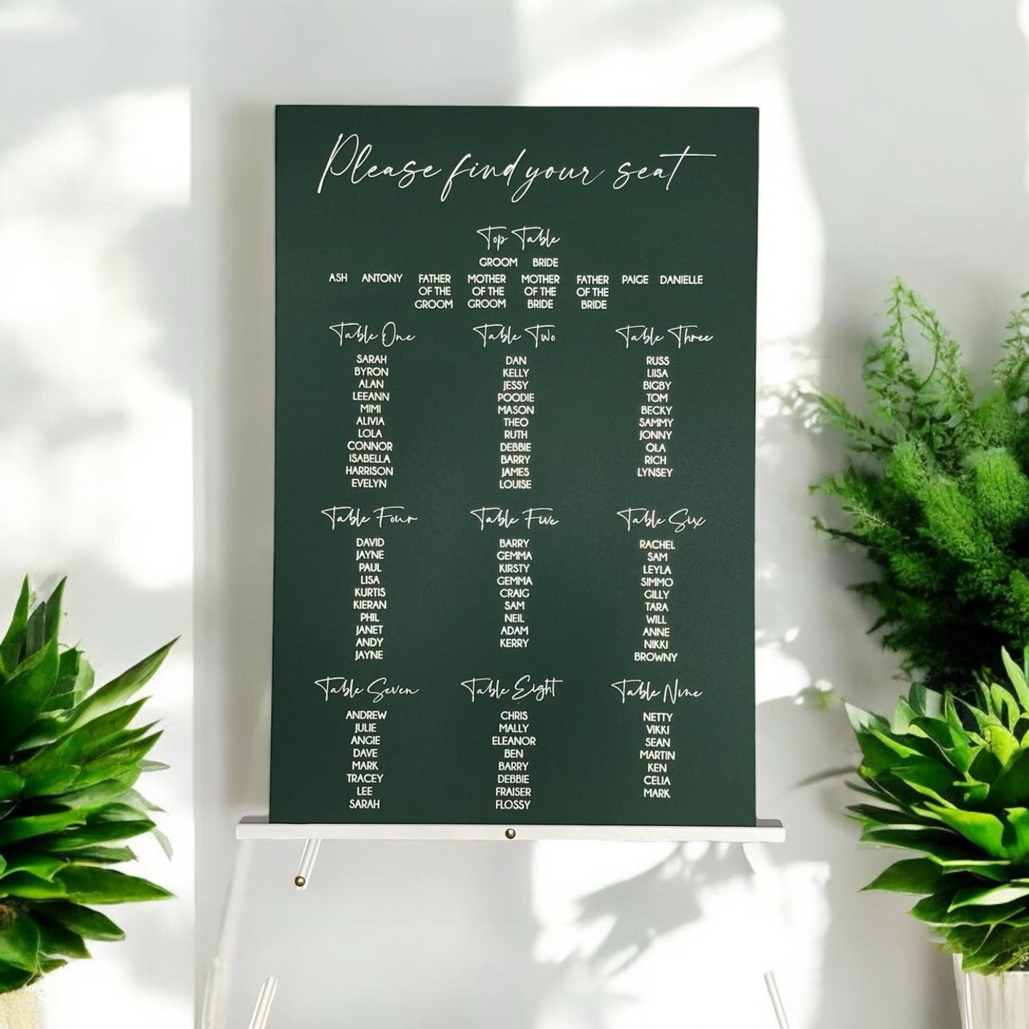 Acrylic Table Plans