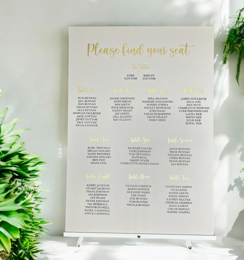 Acrylic Table Plans