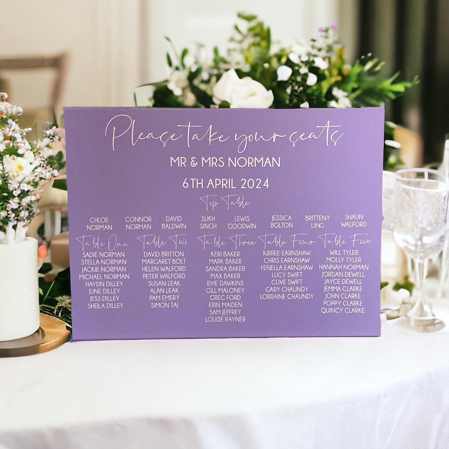 Acrylic Table Plans