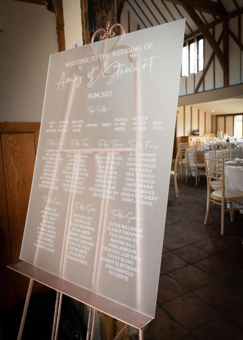 Acrylic Sign Saver Packages