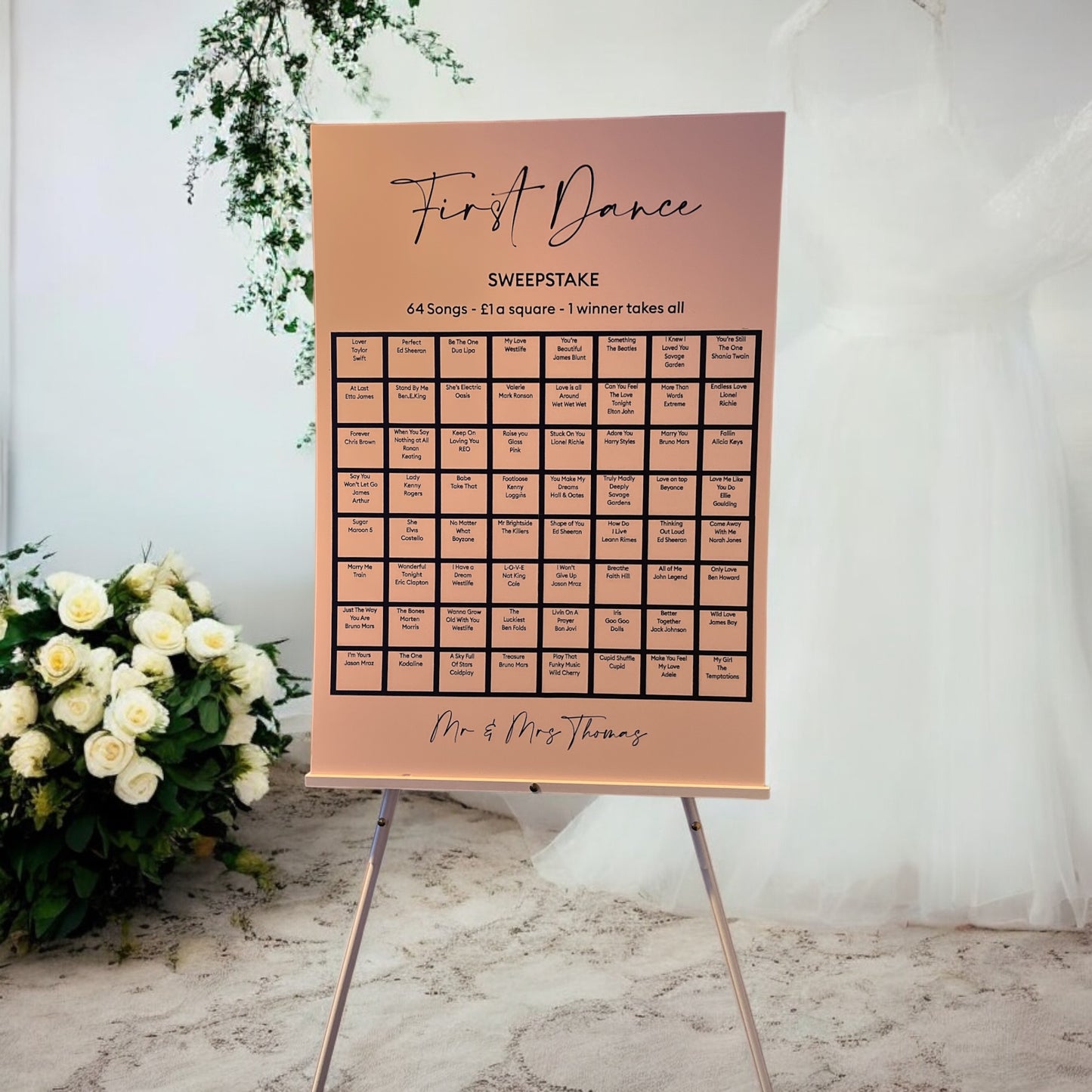 Sweepstake Acrylic Sign