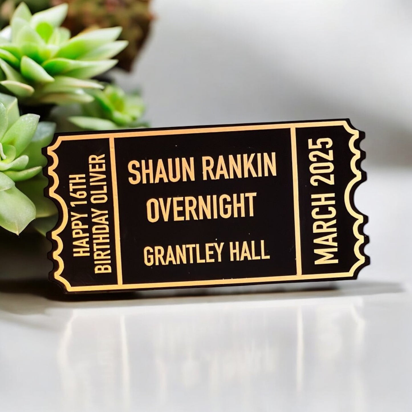 Christmas Acrylic Tickets