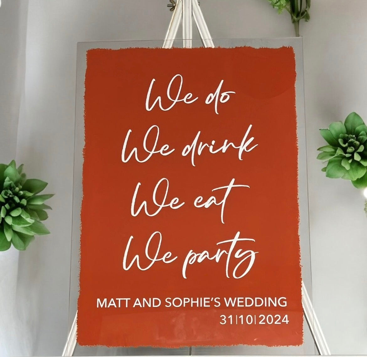 Acrylic Welcome Sign