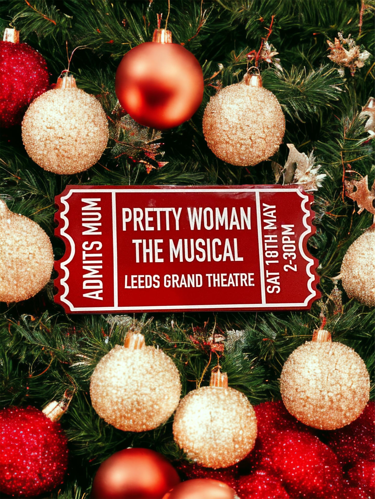 Christmas Acrylic Tickets