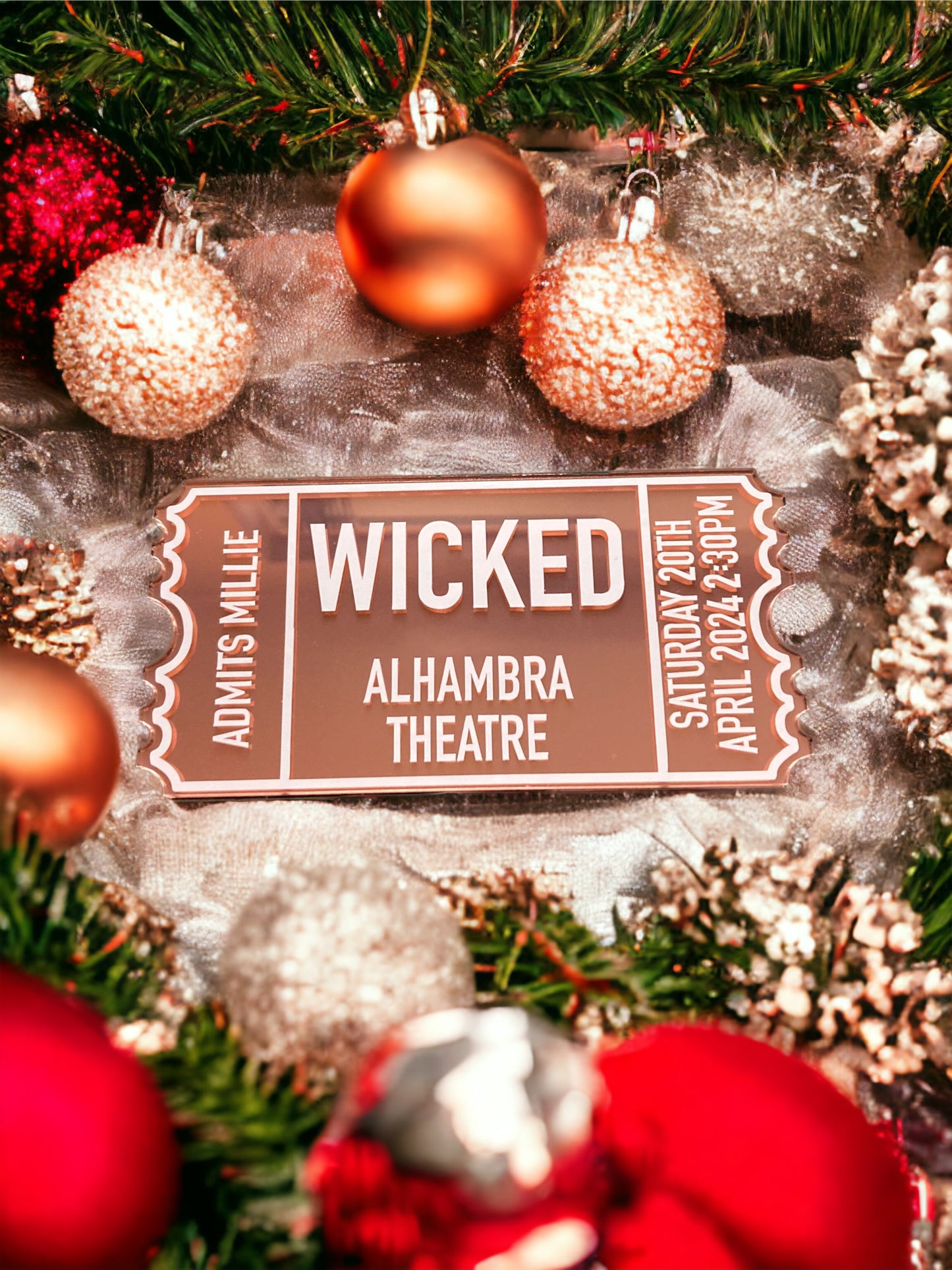 Christmas Acrylic Tickets