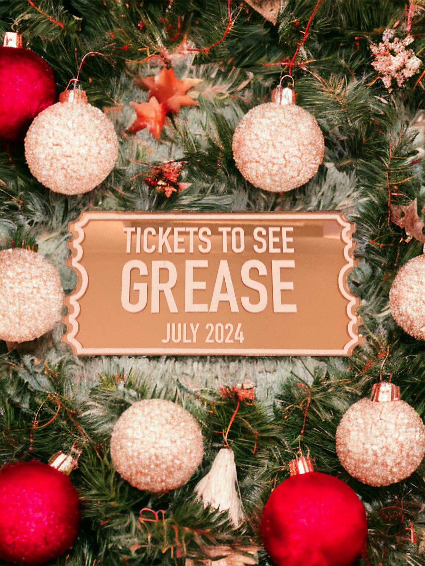 Christmas Acrylic Tickets