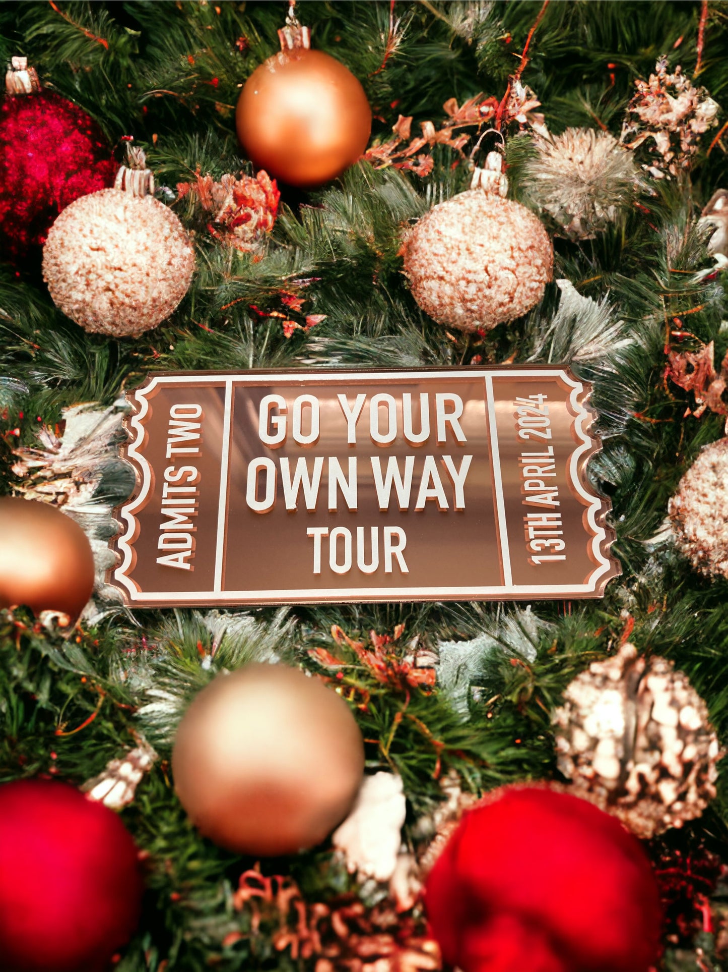 Christmas Acrylic Tickets