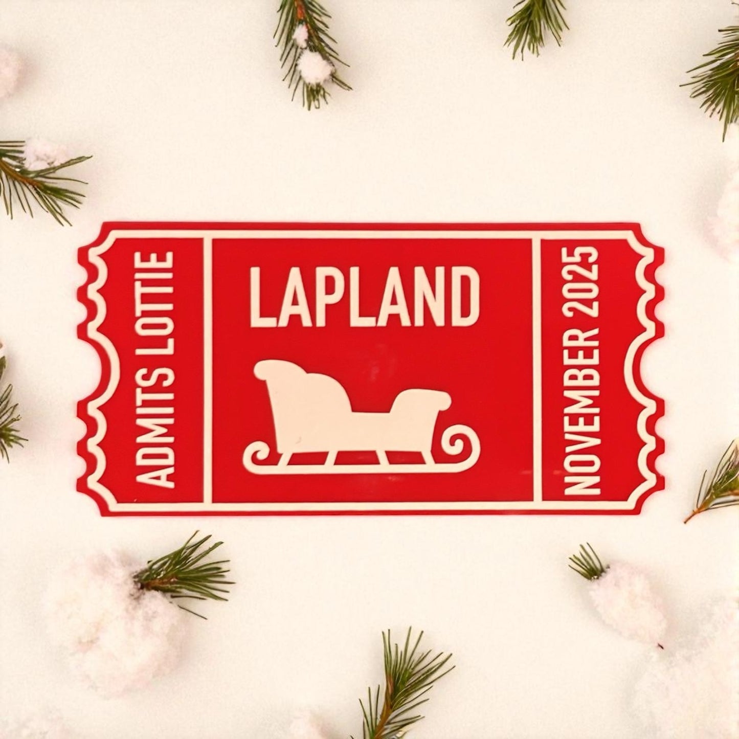 Christmas Acrylic Tickets