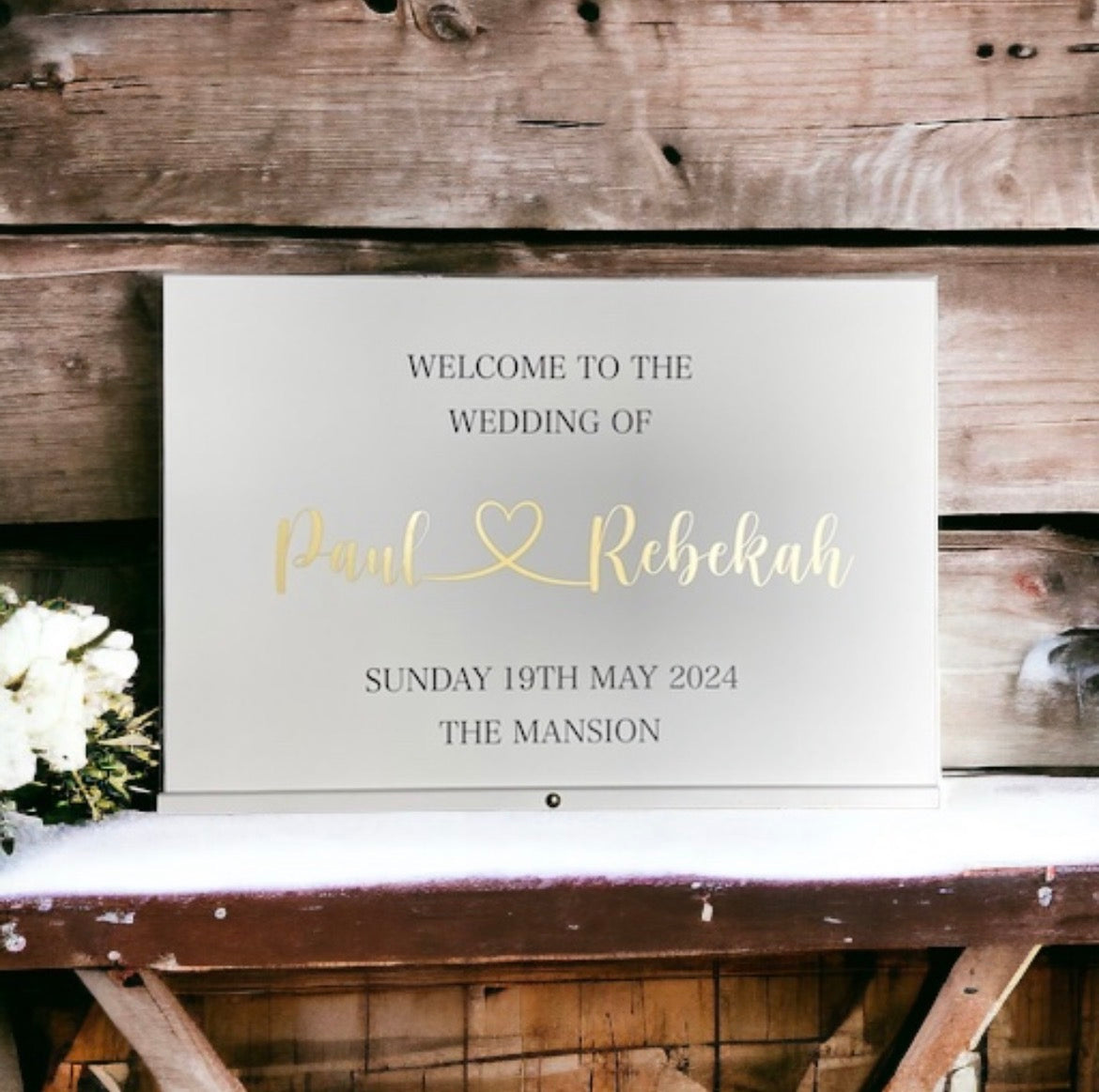 Acrylic Welcome Sign