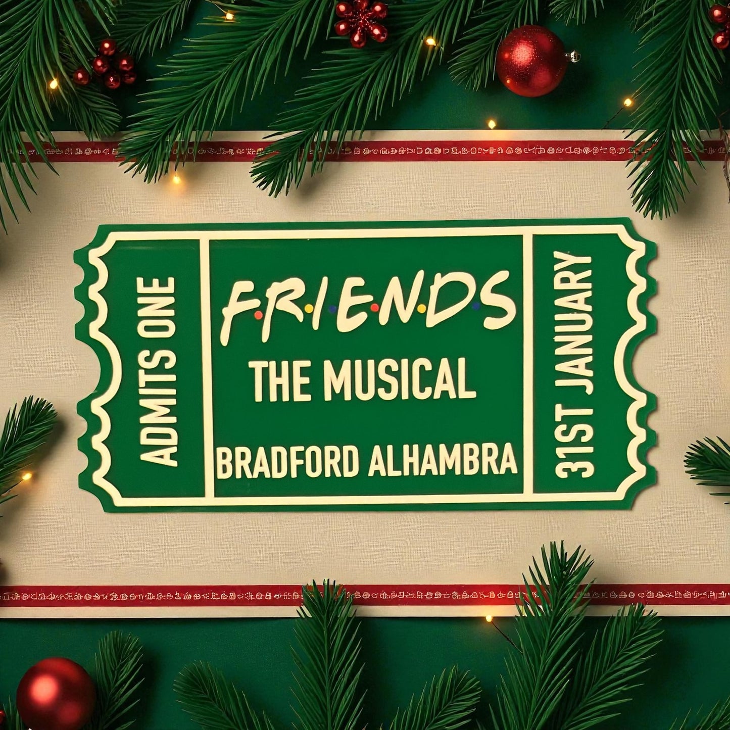 Christmas Acrylic Tickets