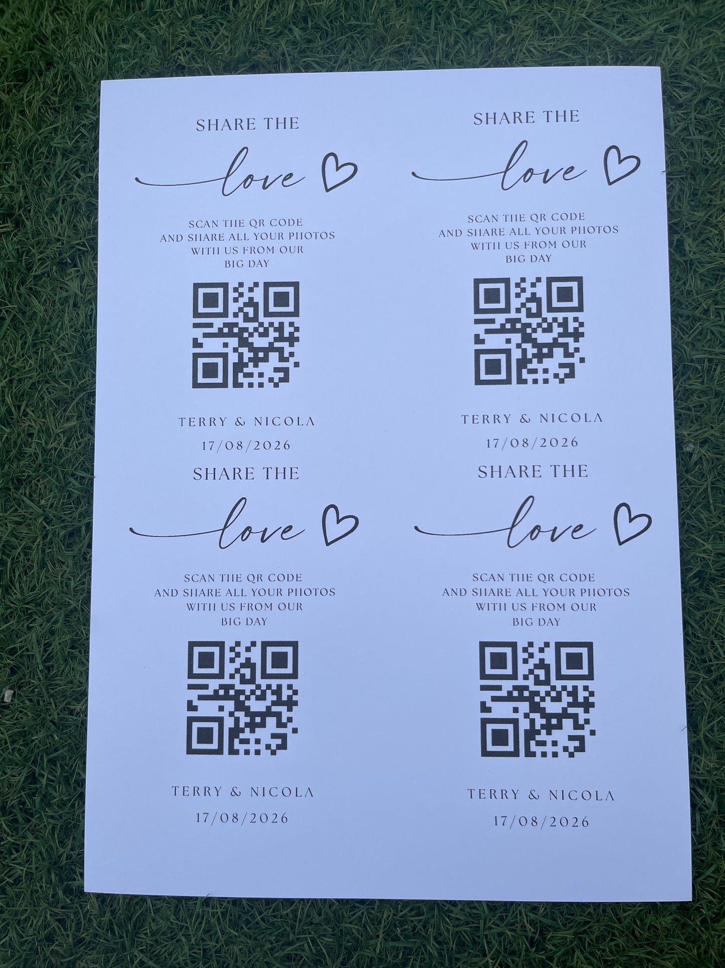 QR Card Prints