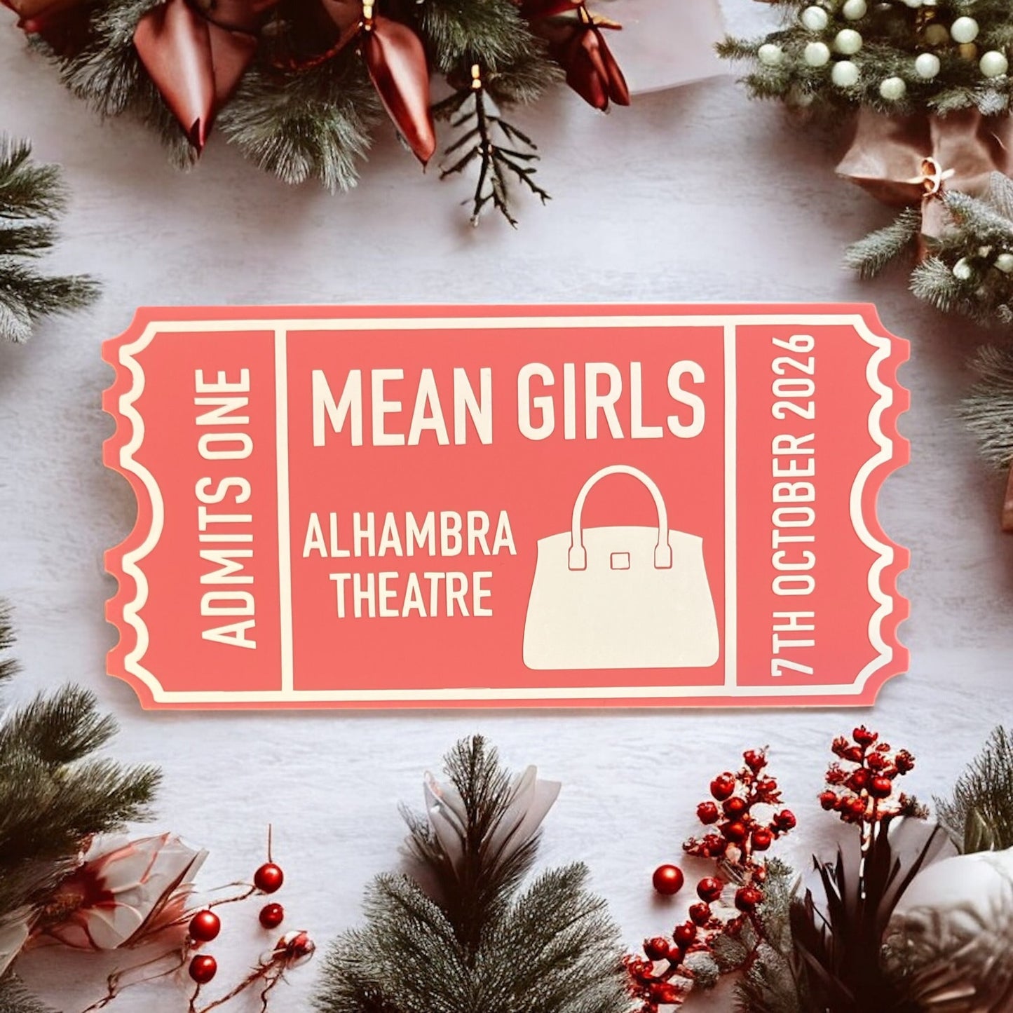 Christmas Acrylic Tickets