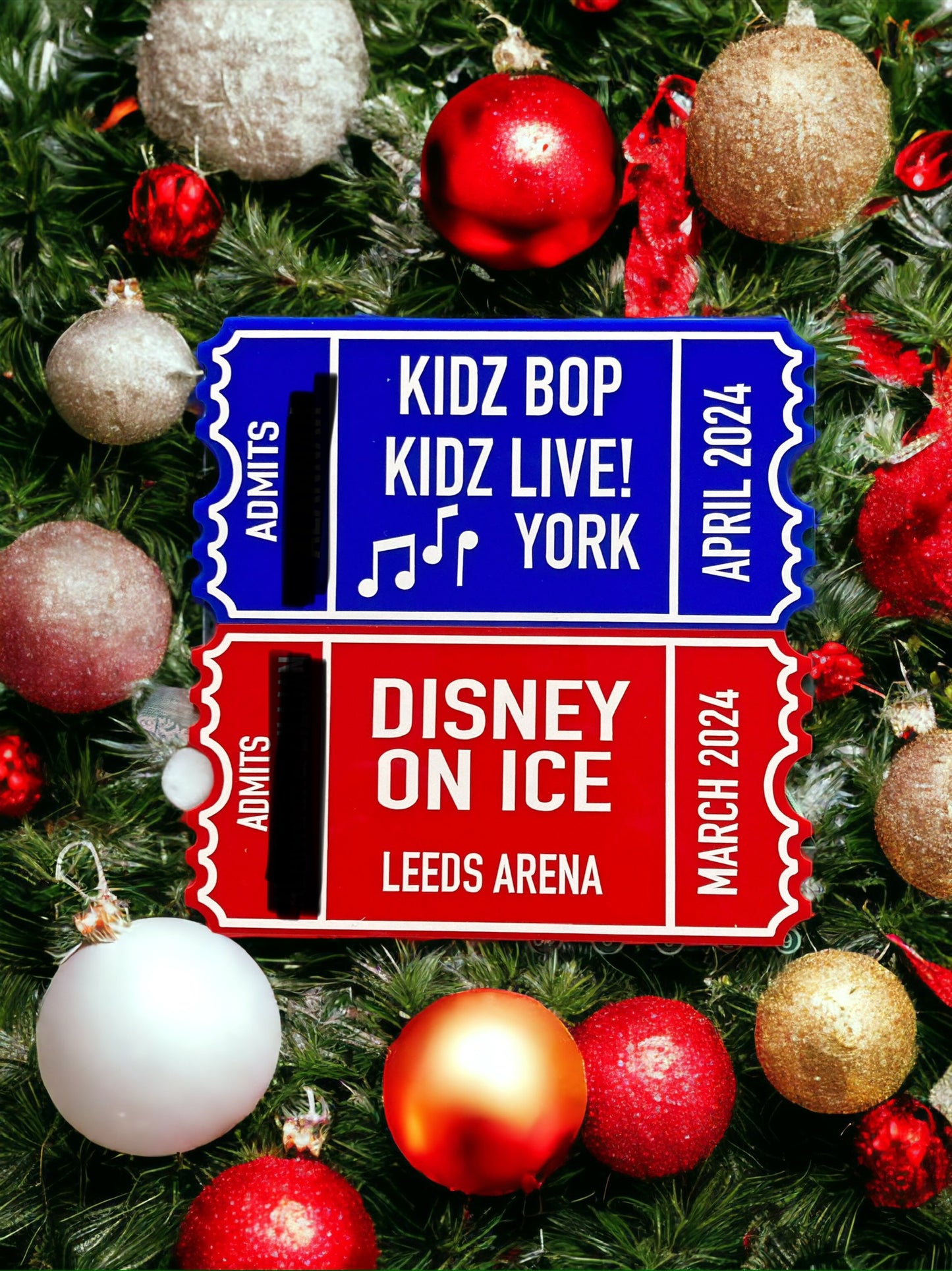 Christmas Acrylic Tickets
