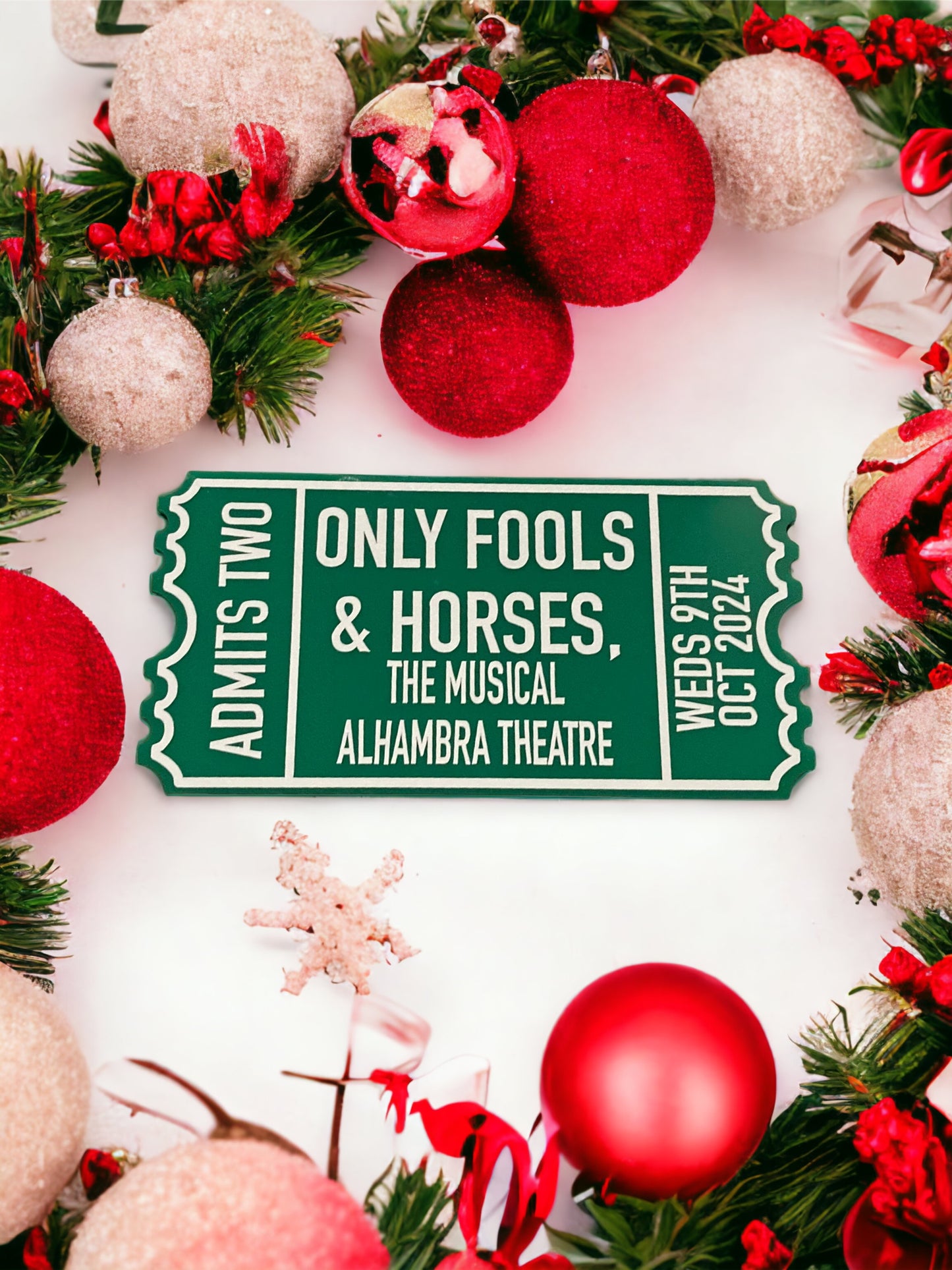 Christmas Acrylic Tickets