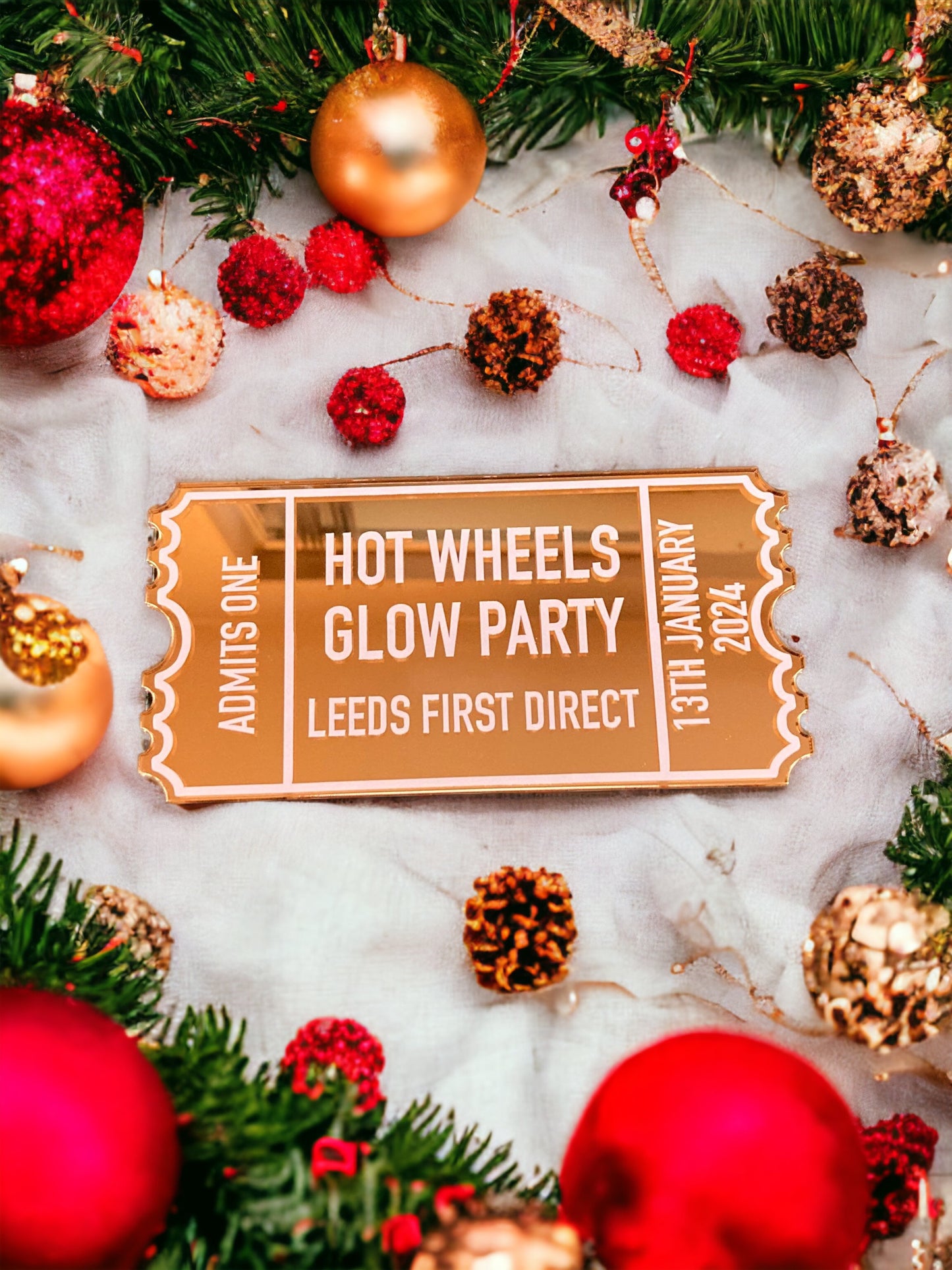 Christmas Acrylic Tickets