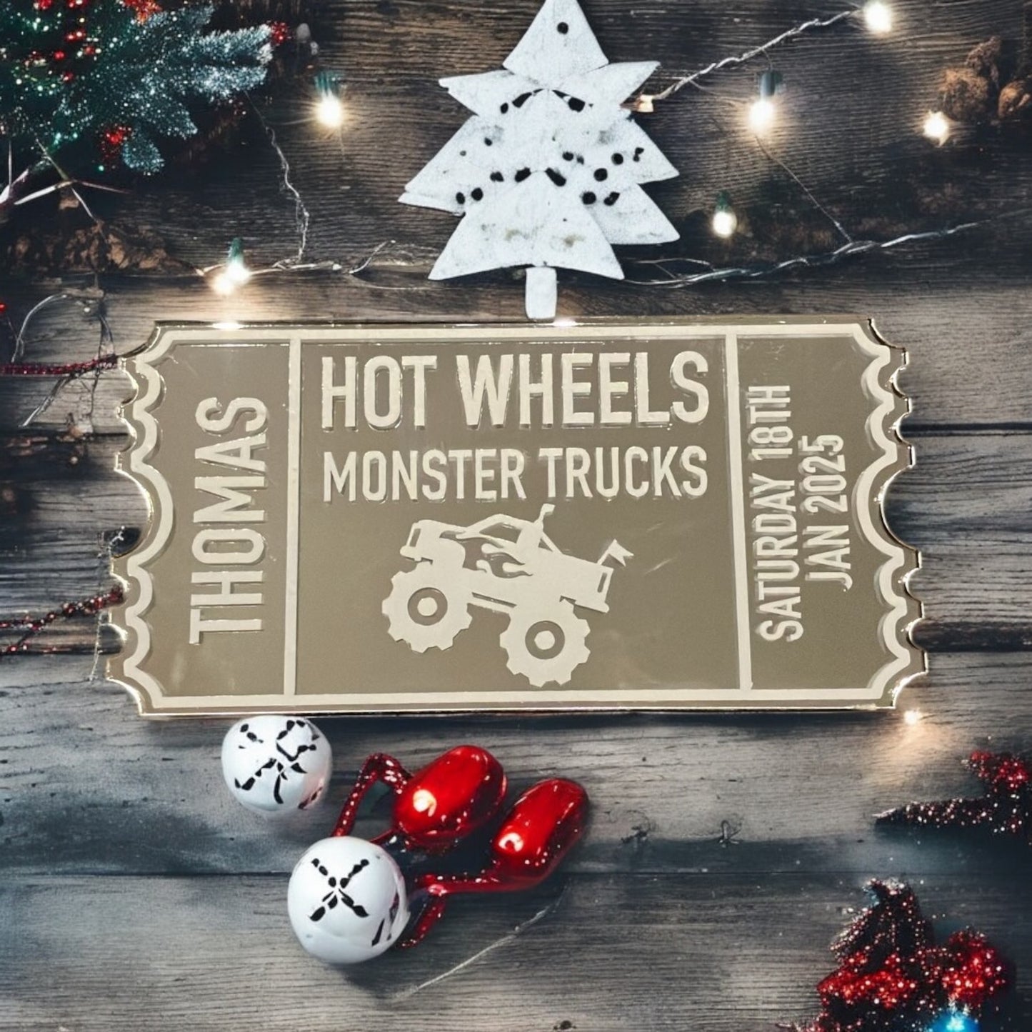 Christmas Acrylic Tickets