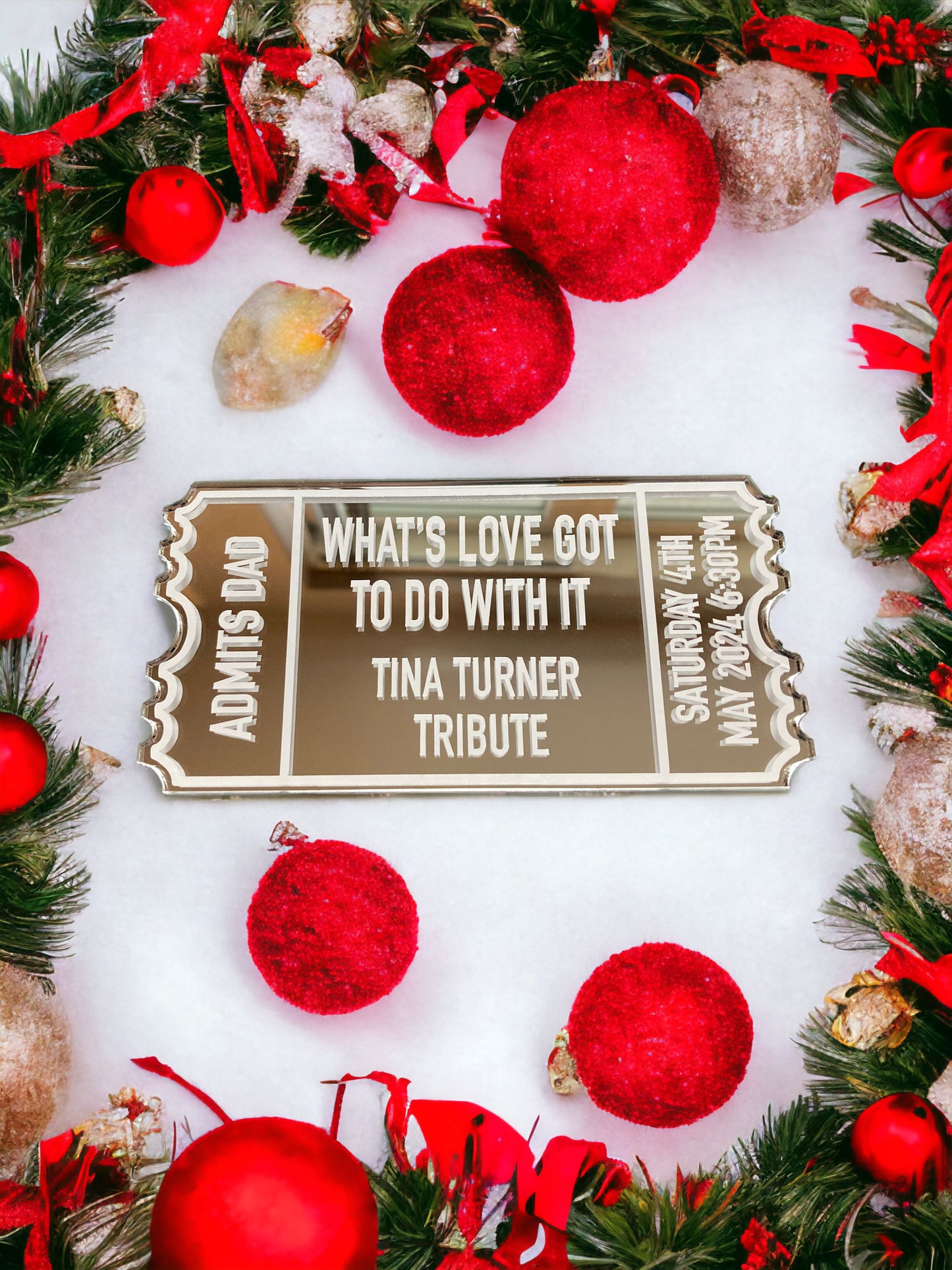 Christmas Acrylic Tickets