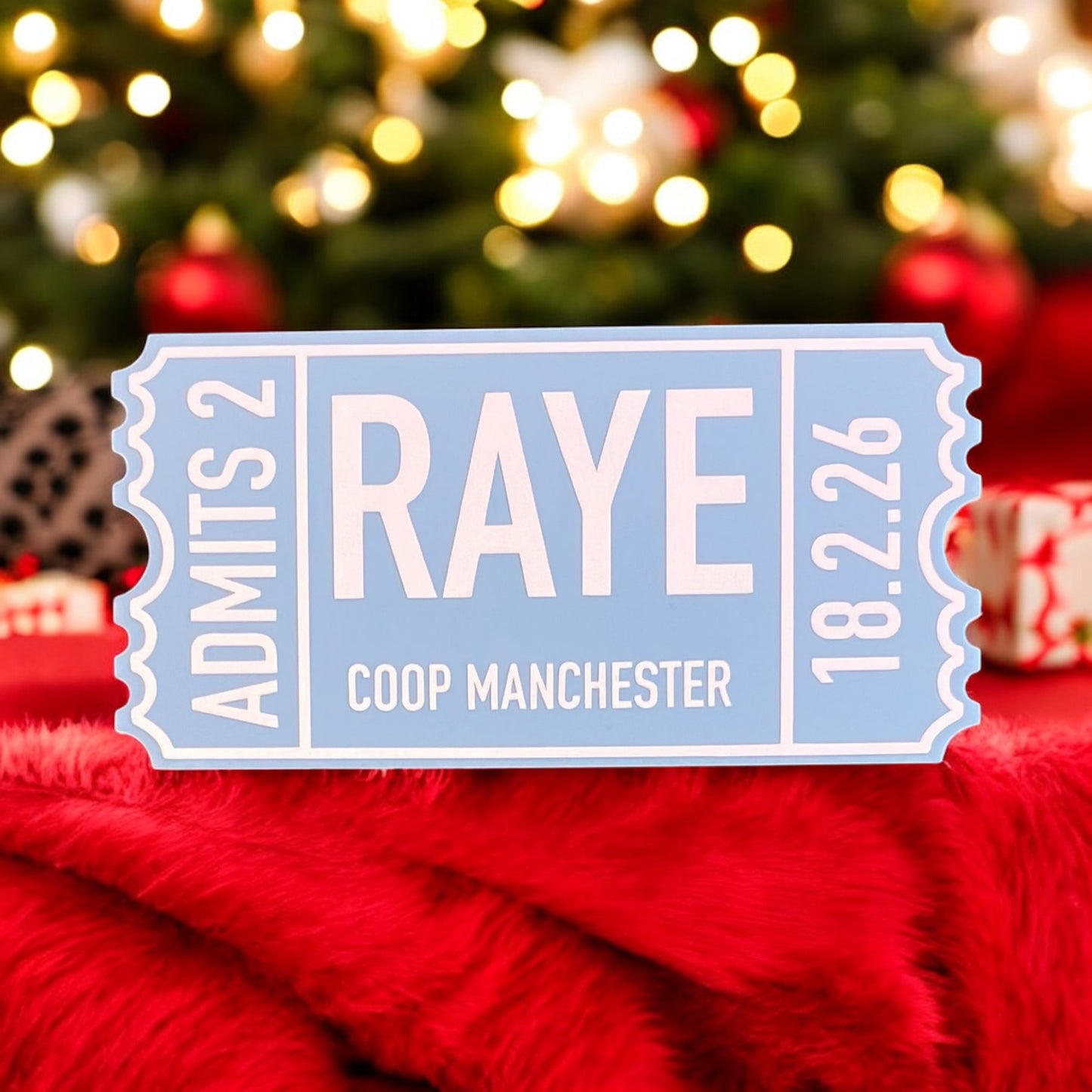 Christmas Acrylic Tickets