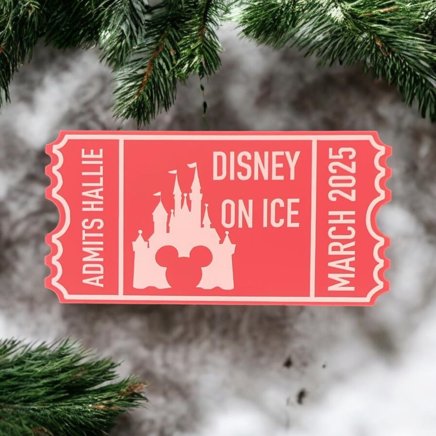 Christmas Acrylic Tickets