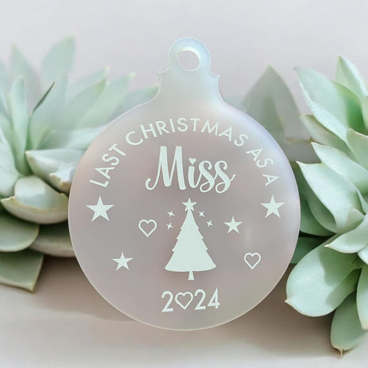 Acrylic Baubles