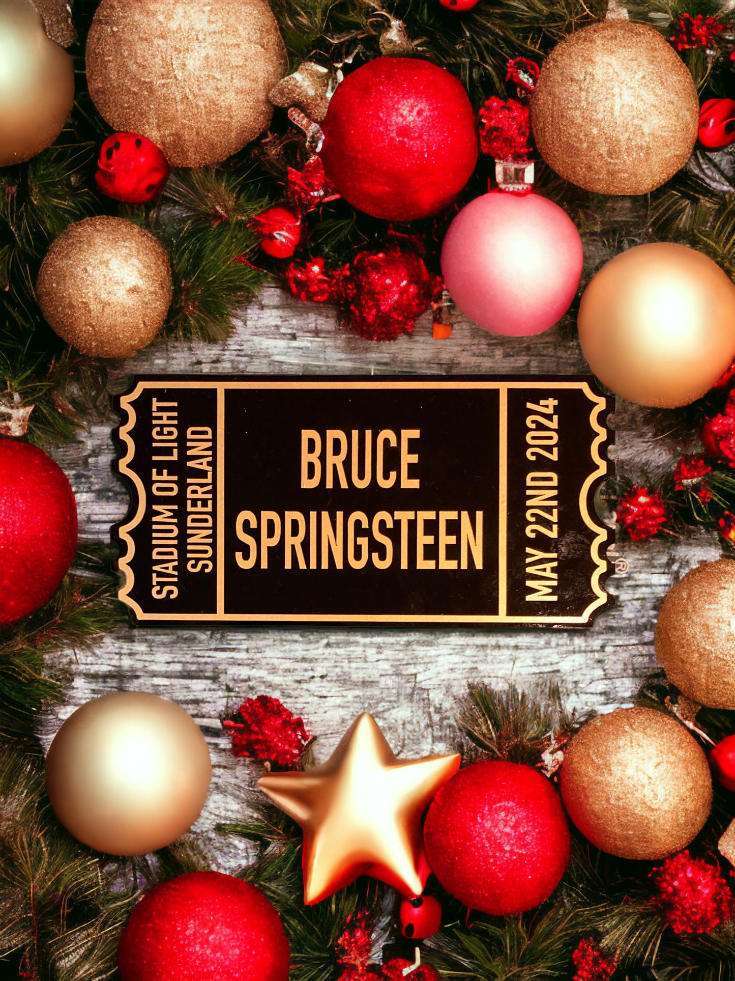 Christmas Acrylic Tickets