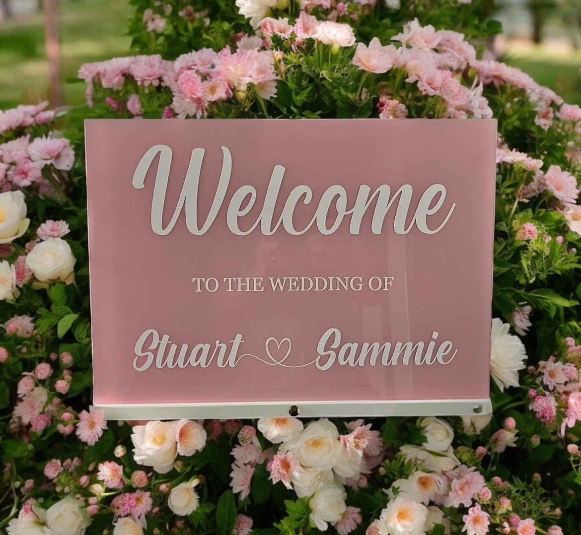 Acrylic Welcome Sign