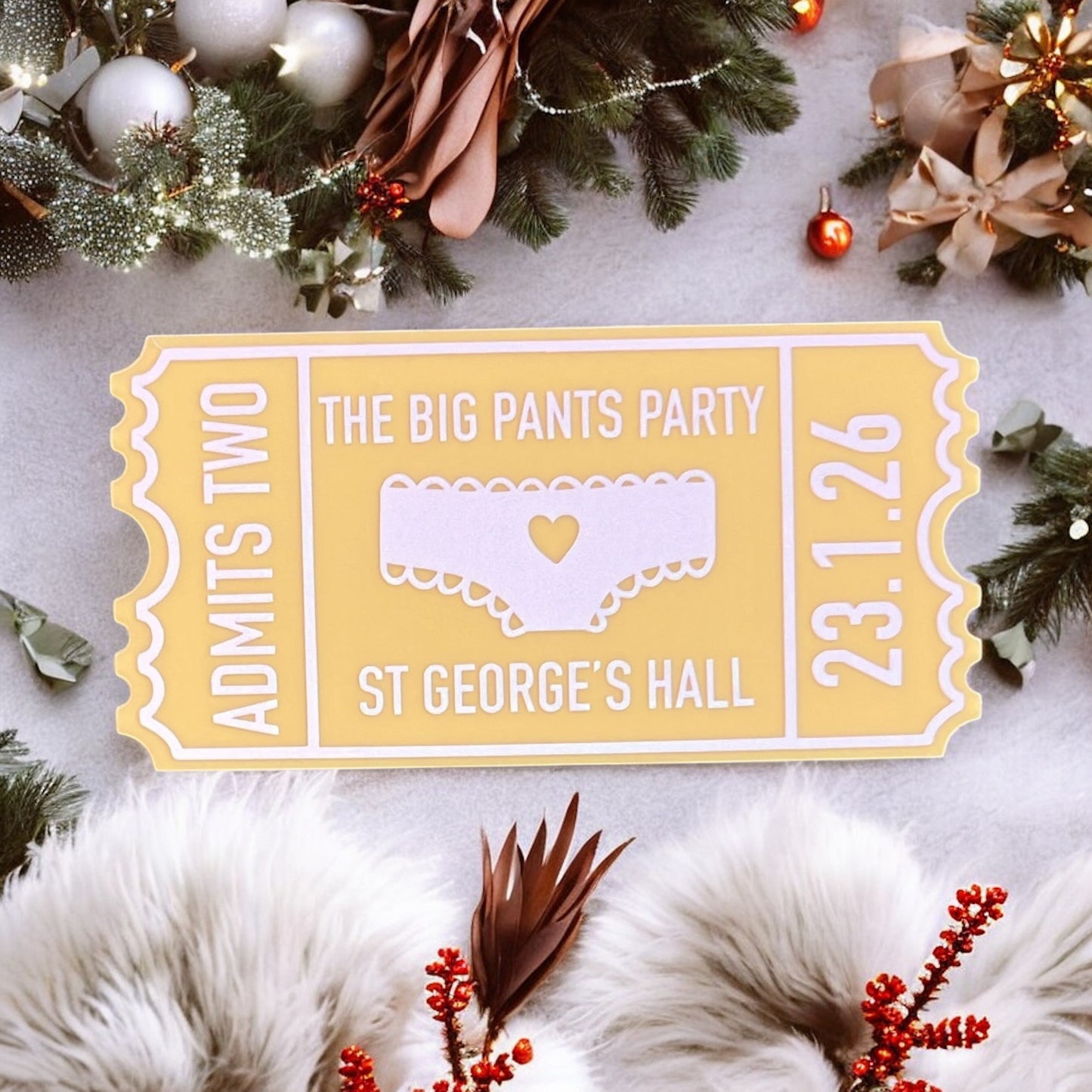 Christmas Acrylic Tickets