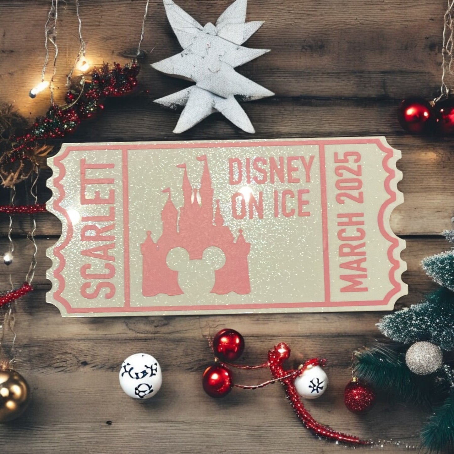 Christmas Acrylic Tickets