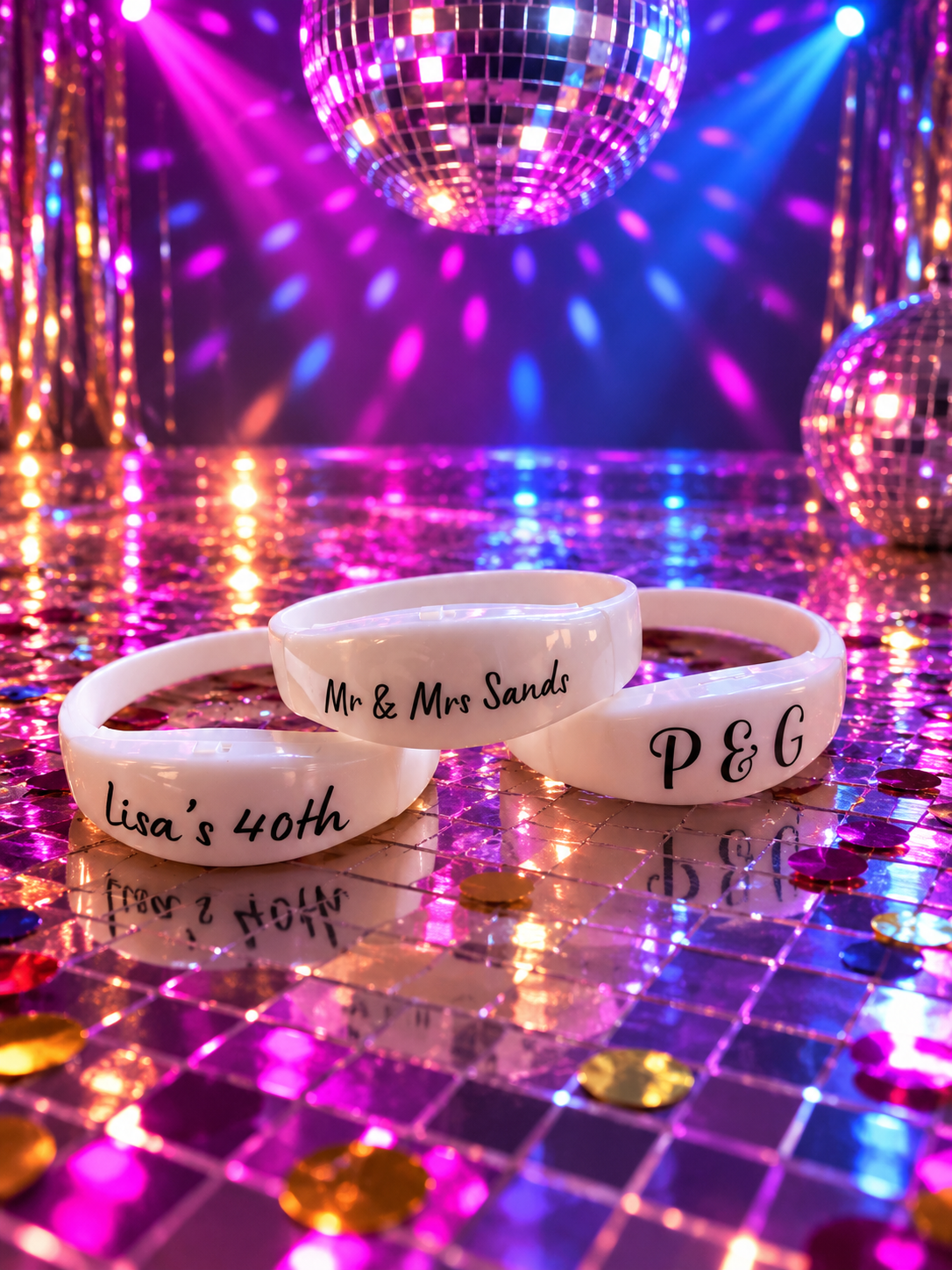 Personalised Glow Sticks / Sunglasses / Wristbands