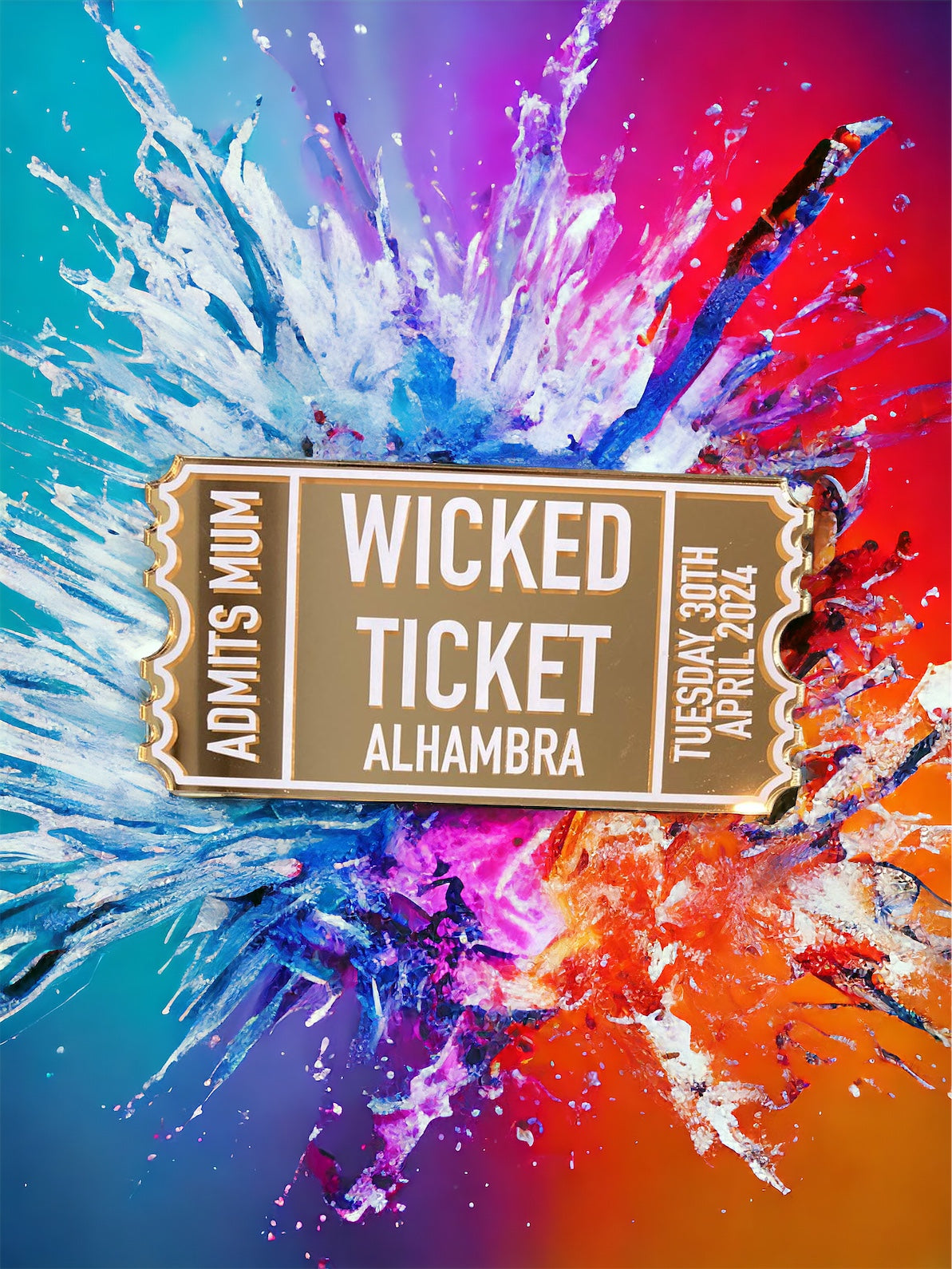 Christmas Acrylic Tickets