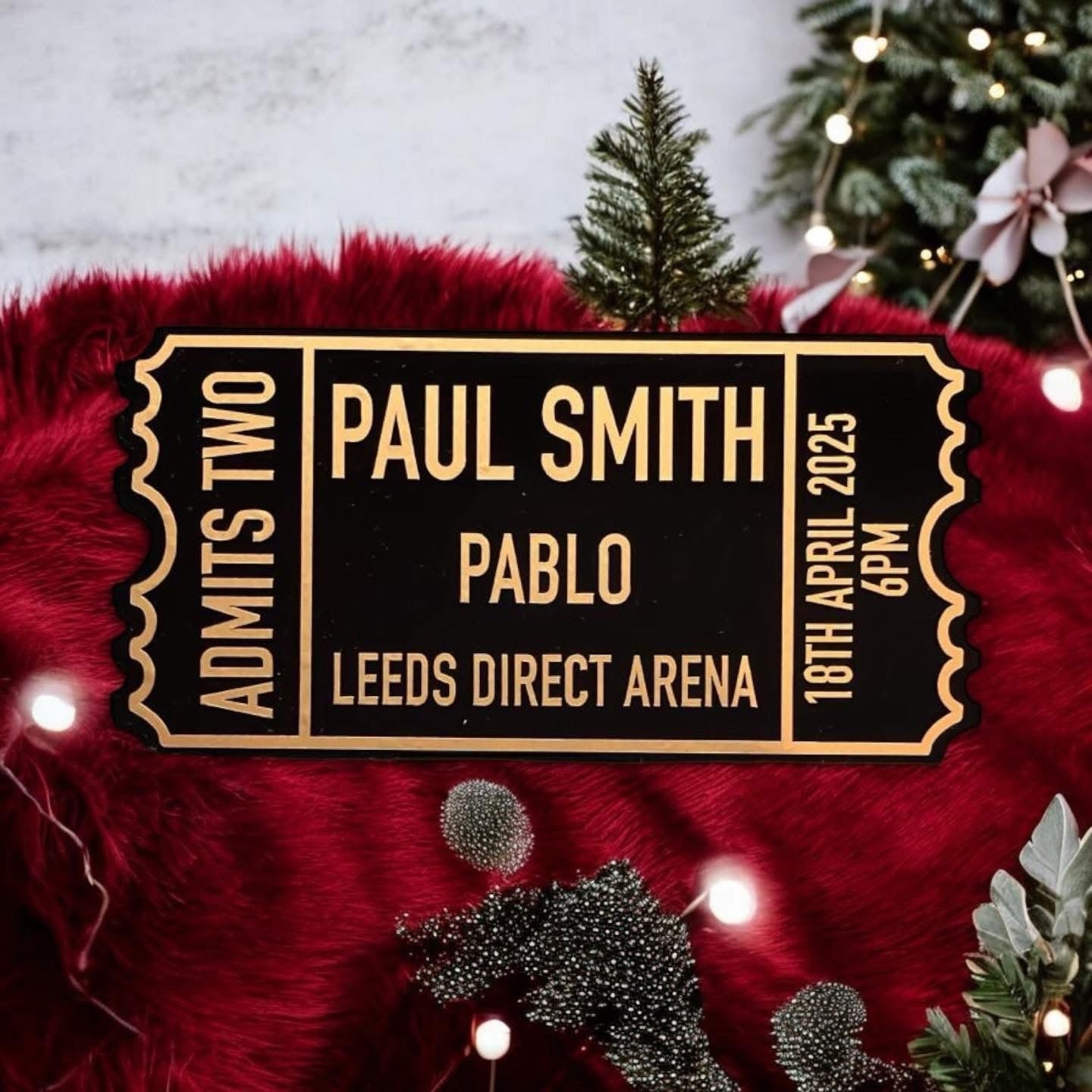 Christmas Acrylic Tickets