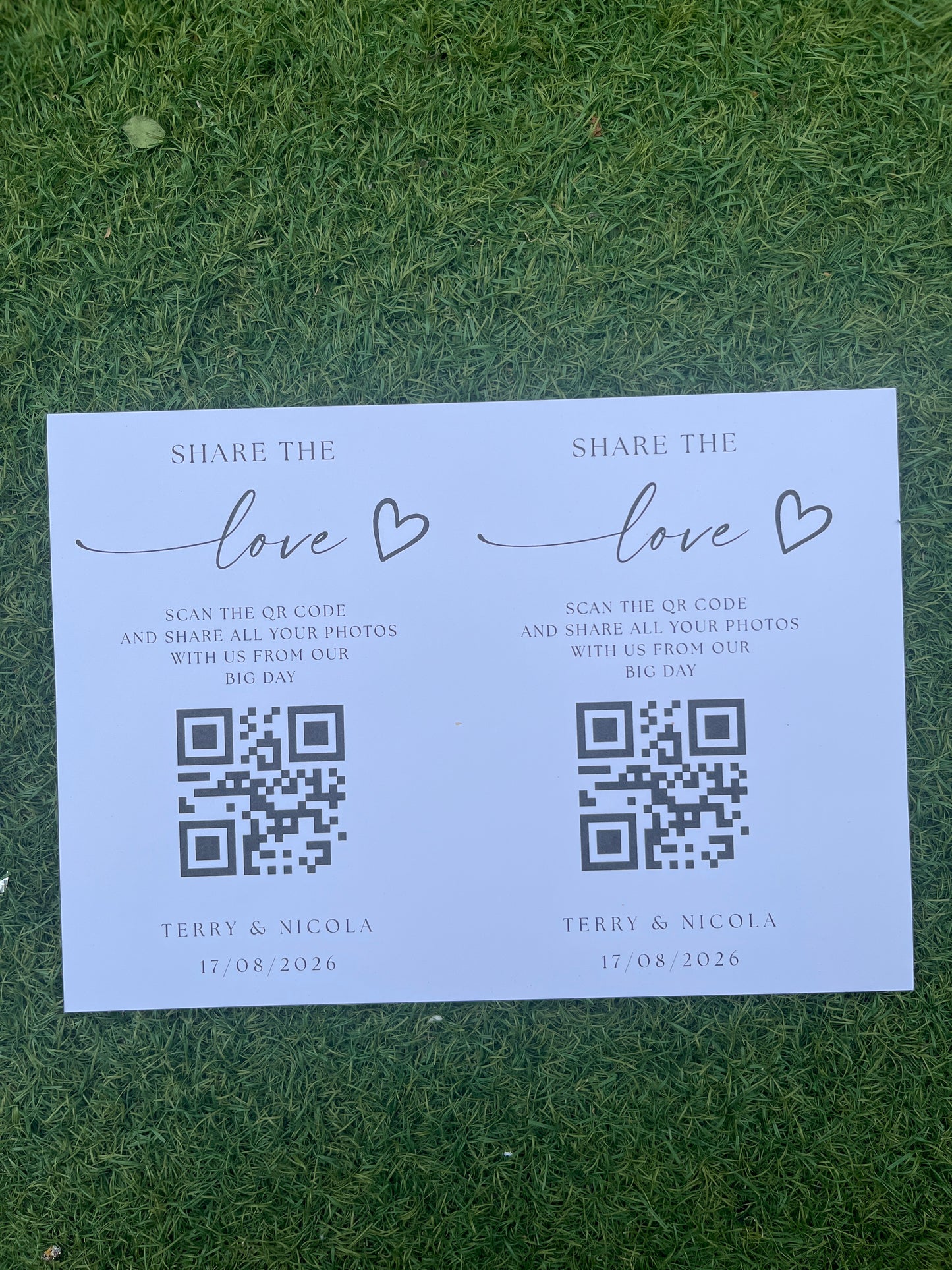 QR Card Prints