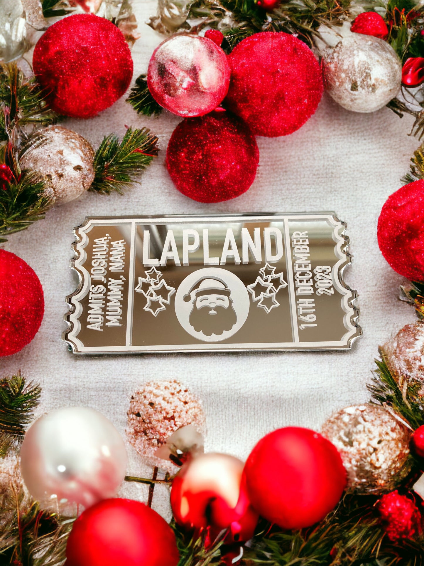 Christmas Acrylic Tickets