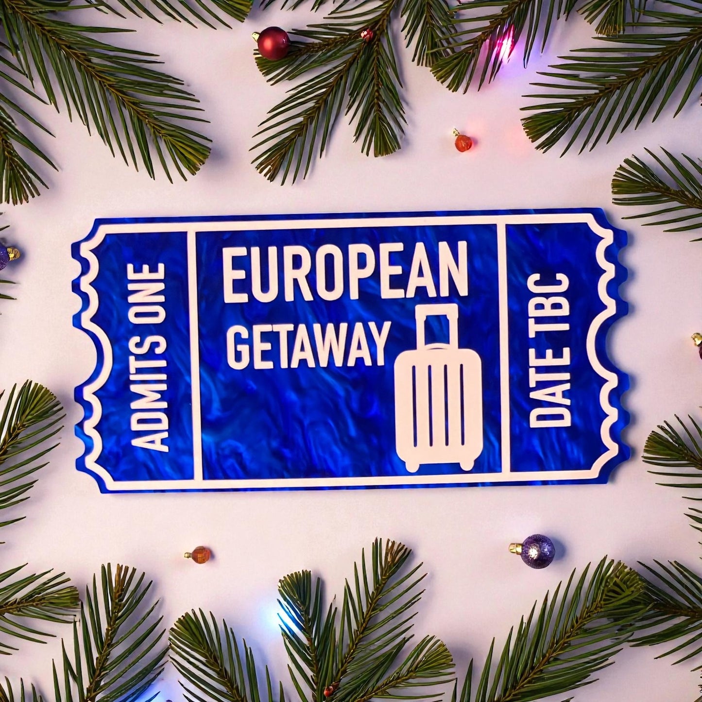 Christmas Acrylic Tickets