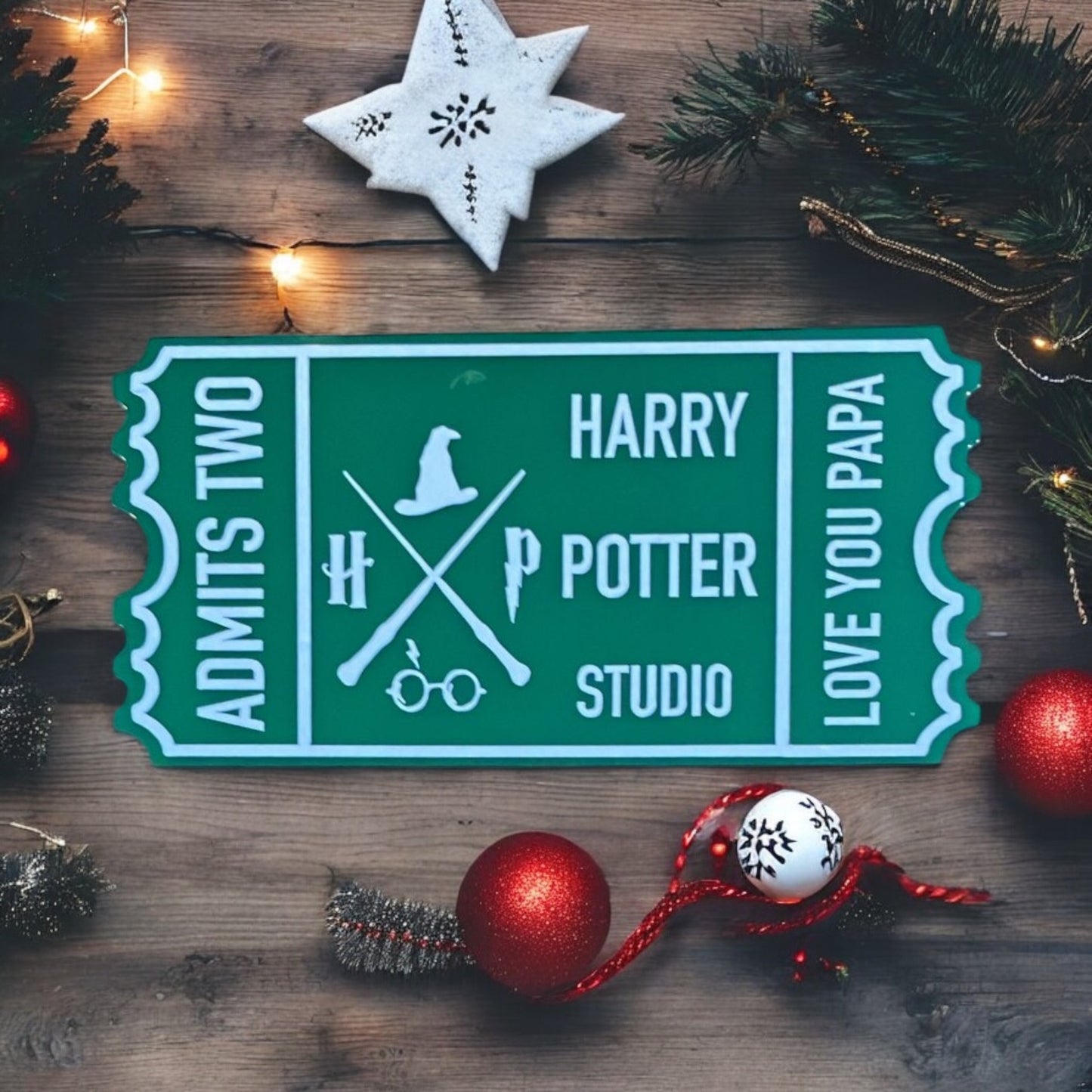 Christmas Acrylic Tickets