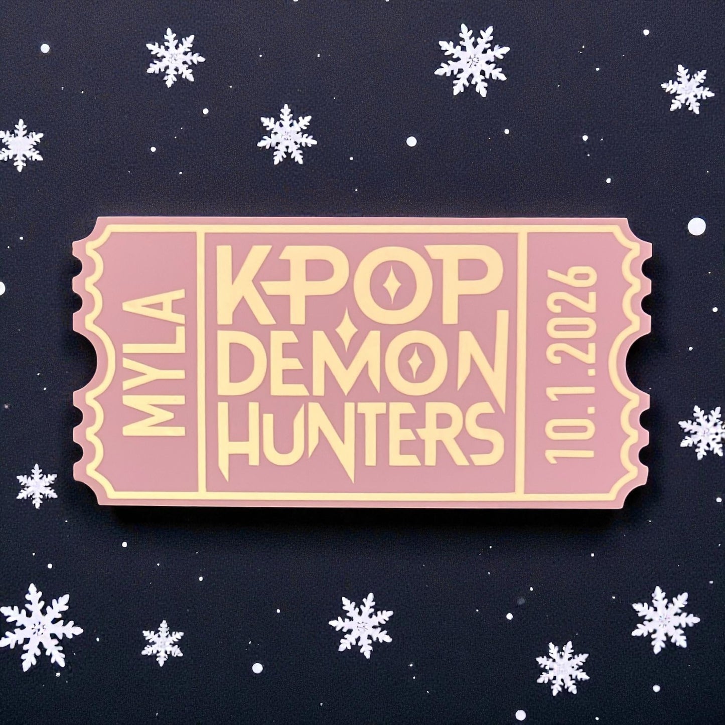 Christmas Acrylic Tickets