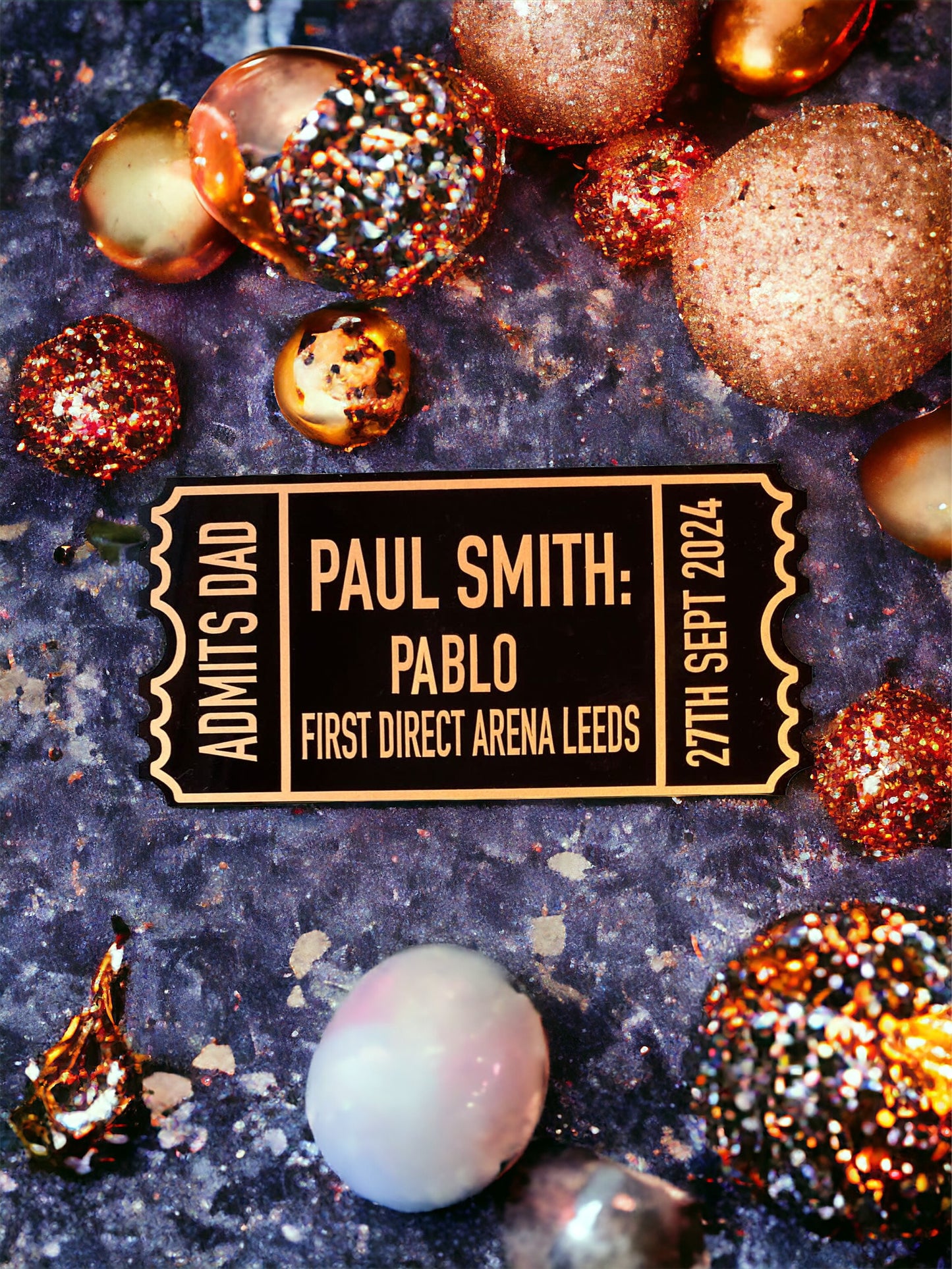 Christmas Acrylic Tickets