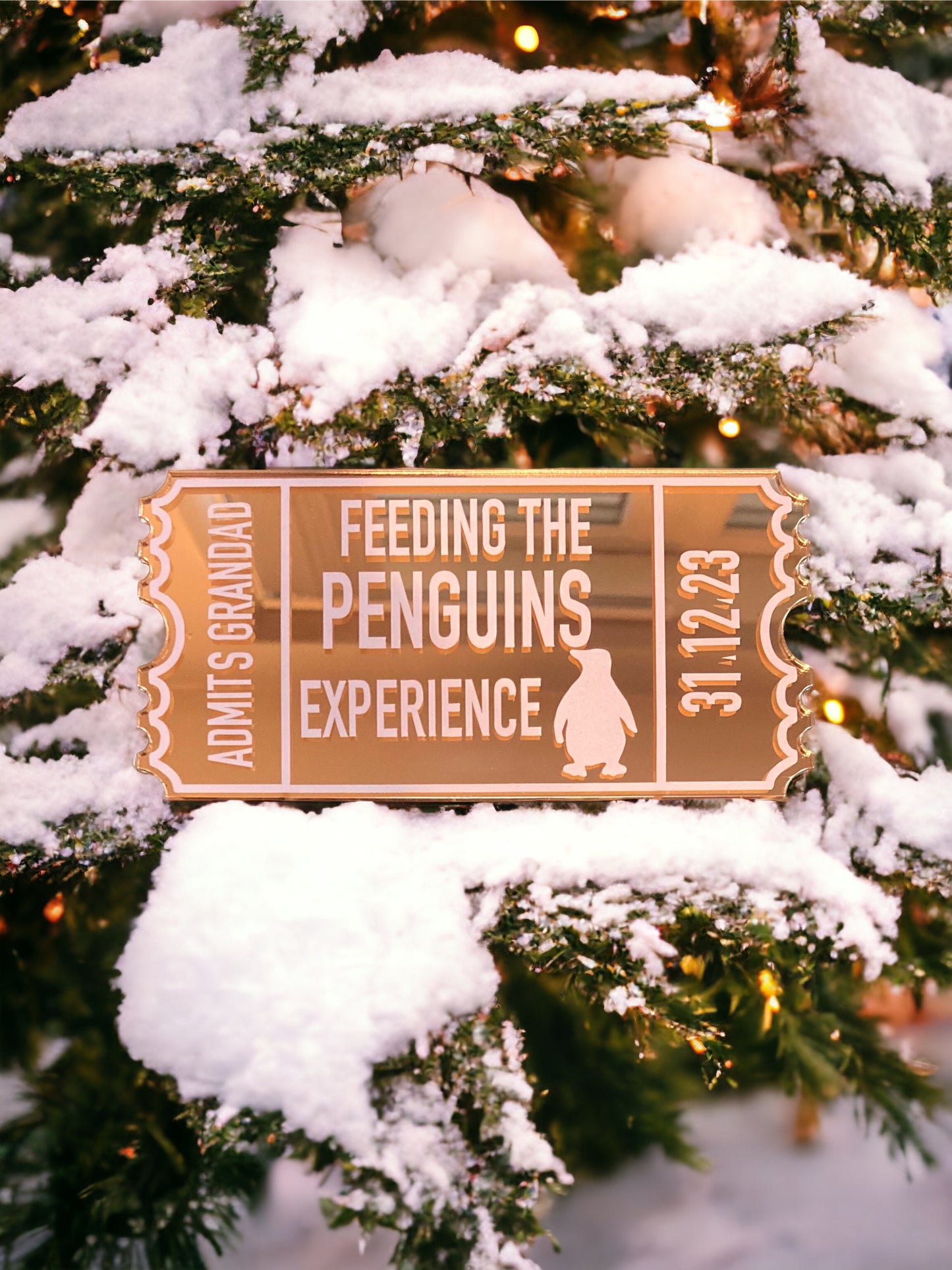 Christmas Acrylic Tickets