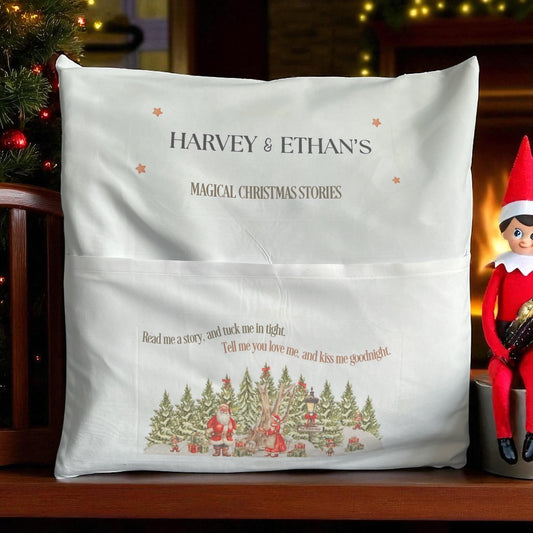 Christmas pocket cushions