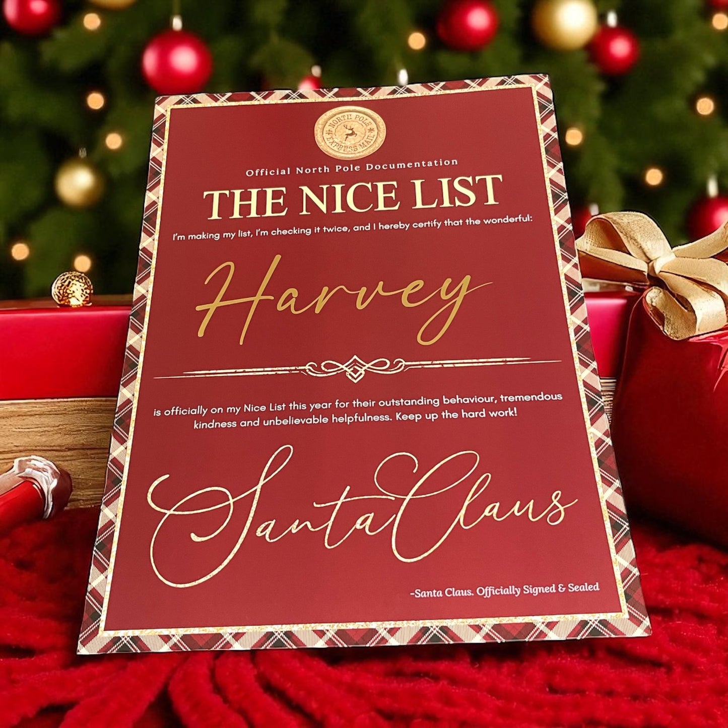 Christmas Certificates