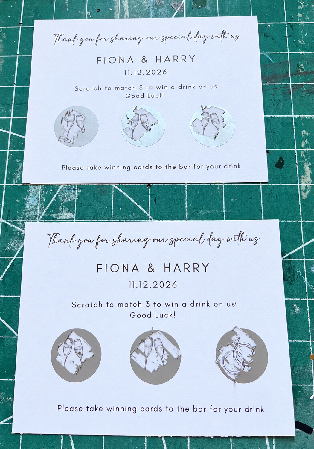 Wedding Scratch Cards