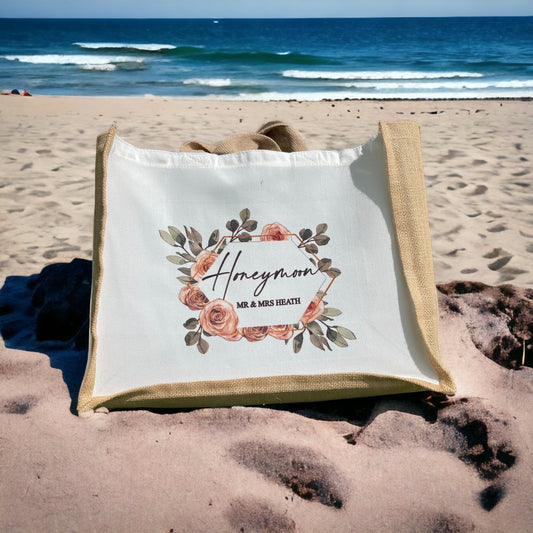 ☀️ Summer Saver ☀️ Honeymoon / Beach Jute / Teacher Bags Tote bag