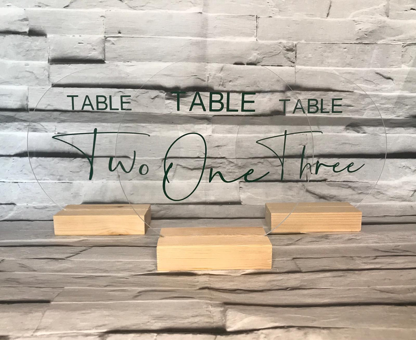 Table Numbers