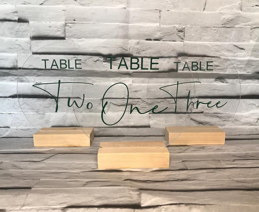 Table Numbers